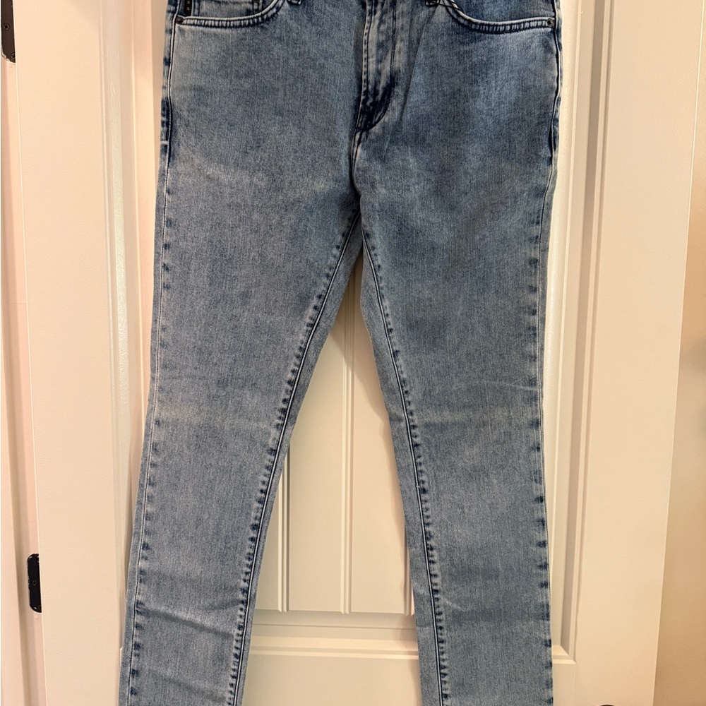 John Varvatos Blue Skinny Jeans with Distressed Details NWT